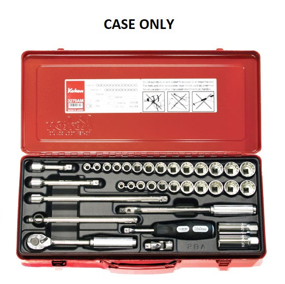 Koken 3/8" Dr Socket Set - 35pc 5/16"-7/8", 9-22mm - **CASE ONLY**