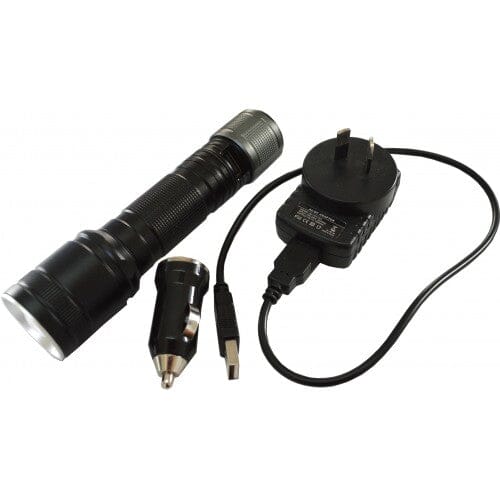 Element Rechargeable LED Torch XR9 with USB Powerbank #34569