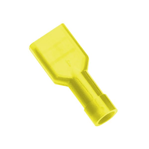 Yellow Female Insulated Push-On Spade Terminal | Auto Crimp Terminals - Push-On Terminals-Automotive & Electrical Accessories-Tool Factory