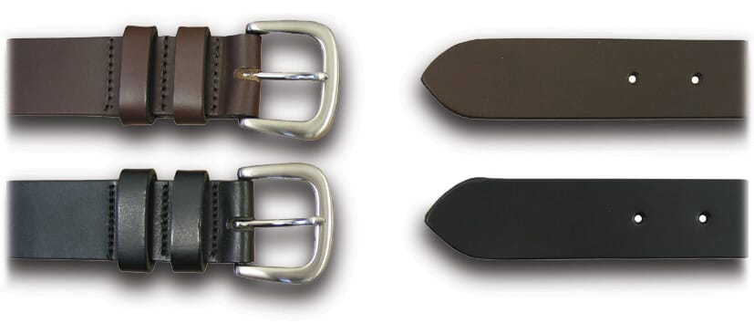 Taurus 35mmx100cm Blk Belt-Leather Loops