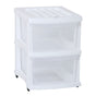 Taurus Storage Organiser 2 Drawer White