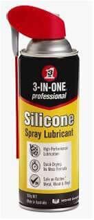 3in1 Professional Silicone Spray Lube with Smartstraw 300gm 3-IN-1