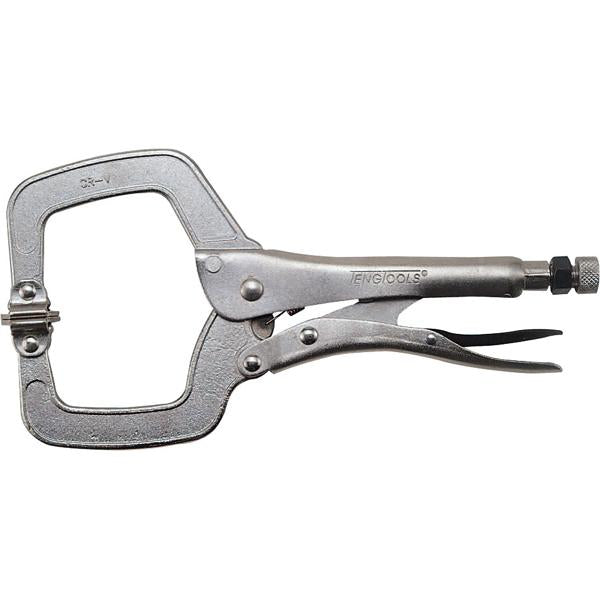 Teng 11In C-Clamp Power Grip W/Swivel Pad | Pliers - Vice Grips-Hand Tools-Tool Factory
