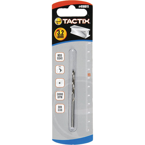 Tactix HSS Twist Drill 3.2mm**