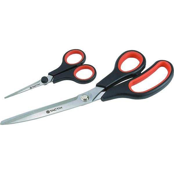 Tactix 2Pc Scissor Set (140Mm & 275Mm) | Cutting Tools - Scissors-Hand Tools-Tool Factory