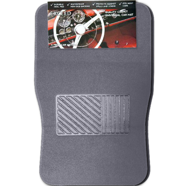 Posh Pile Exceed Car Mats Grey-Car Mats-Tool Factory