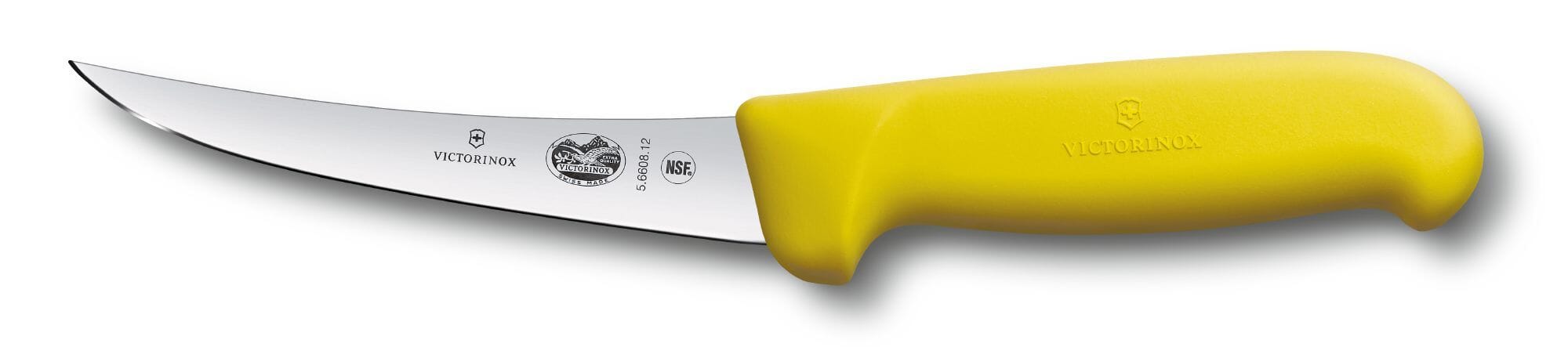Victorinox Boning Knife 5.6608.12cm Curved Blade Yellow Handle
