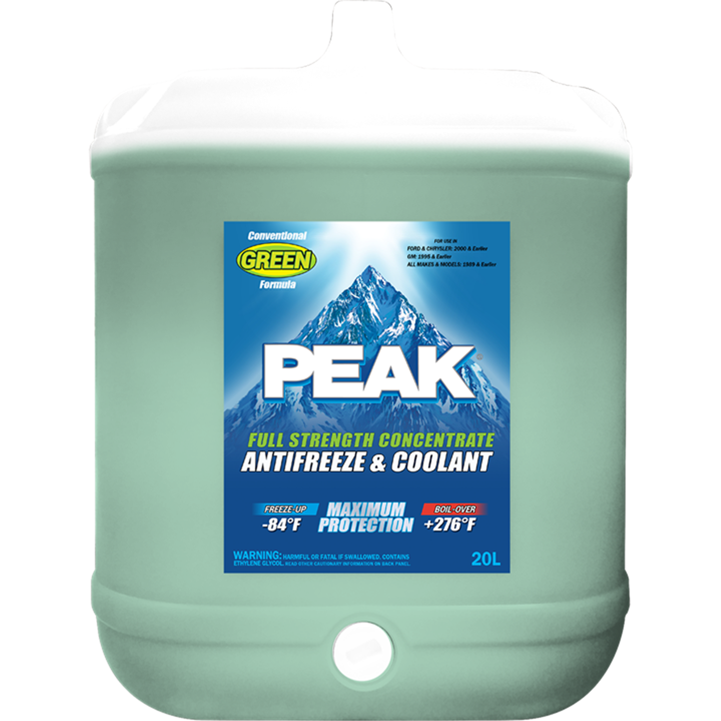 Peak Conv Green Coolant Concentrate 20L-Coolant & Antifreeze-Tool Factory