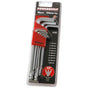 Powerbuilt 9pc Metric Ball End Hex Key Set