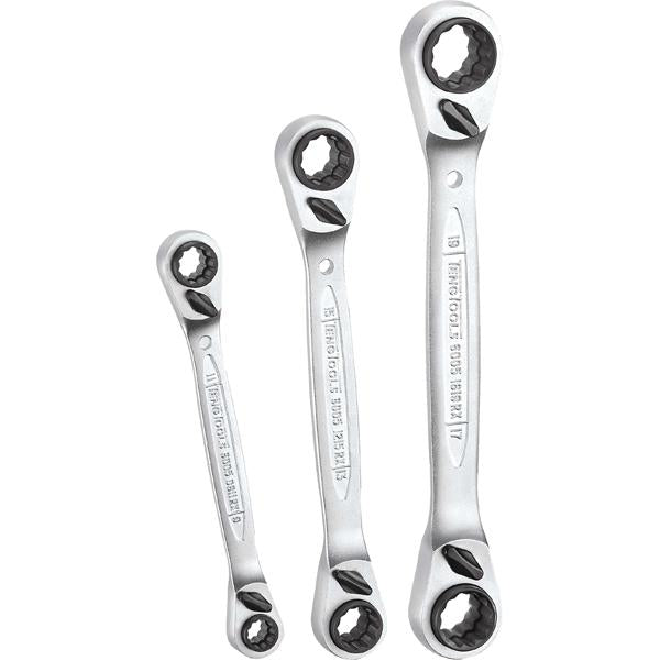 Teng 3Pc Multi-Drive Ratchet Ring Spanner Set | Wrenches & Spanners - Sets-Hand Tools-Tool Factory