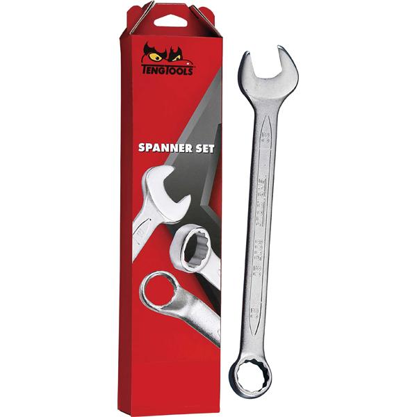 Teng 12Pc Combination Metric Spanner Set 8-19Mm | Wrenches & Spanners - Sets-Hand Tools-Tool Factory