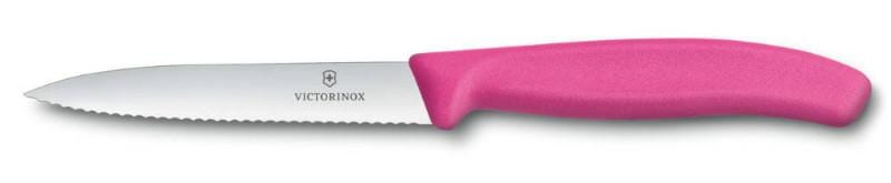 Victorinox Vegetable Knife 6.7736 - 10cm Wavy Blade Pink Handle