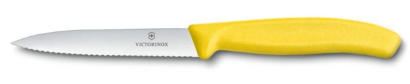 Victorinox Vegetable Knife 6.7736 - 10cm Wavy Blade Yellow Handle