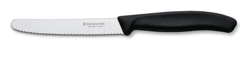 Victorinox Tomato & Sausage Knife 6.7833 - 11cm Black Handle