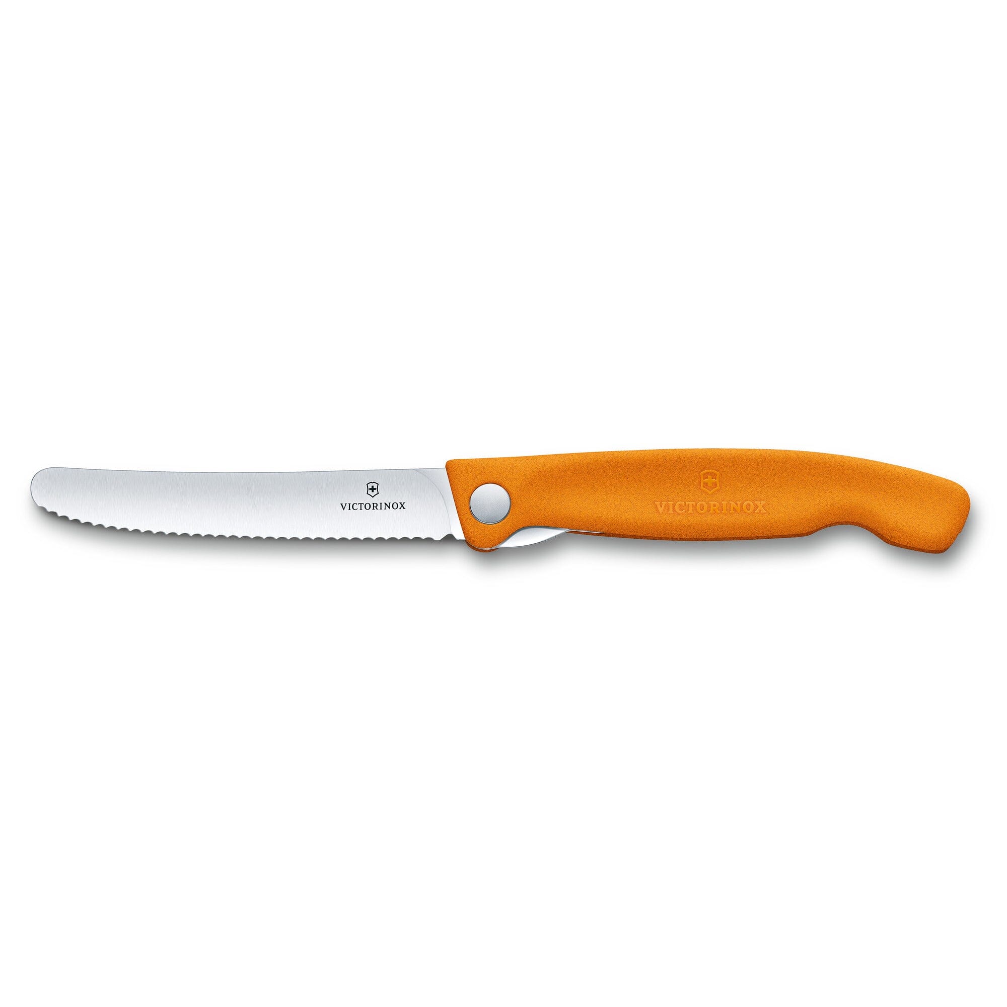 Victorinox Folding Paring Knife Wavy Blade    Orange Handle