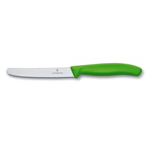 Victorinox Tomato & Sausage Knife 6.7836 - 11cm Green Handle