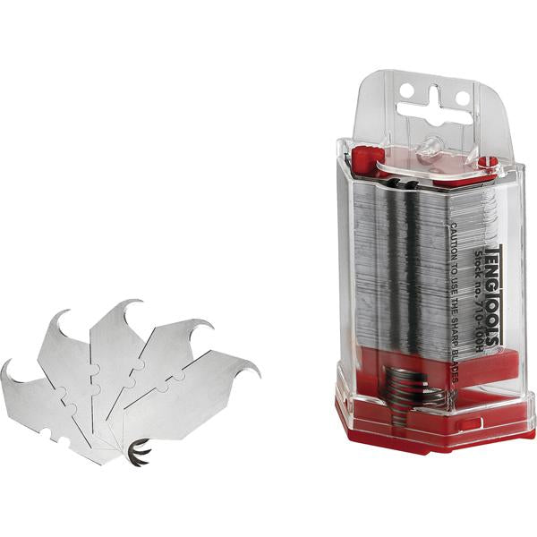 Teng 50Mm Hook/Horn Utility Knife Blades - 100Pack | Cutting Tools - Knives-Hand Tools-Tool Factory