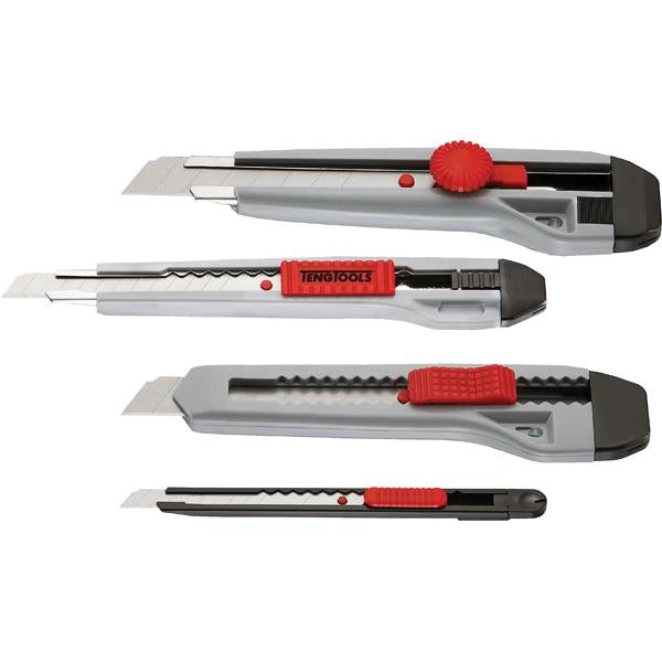 Teng 4Pc Snap-Off Blade Box Knife Set | Cutting Tools - Sets-Hand Tools-Tool Factory