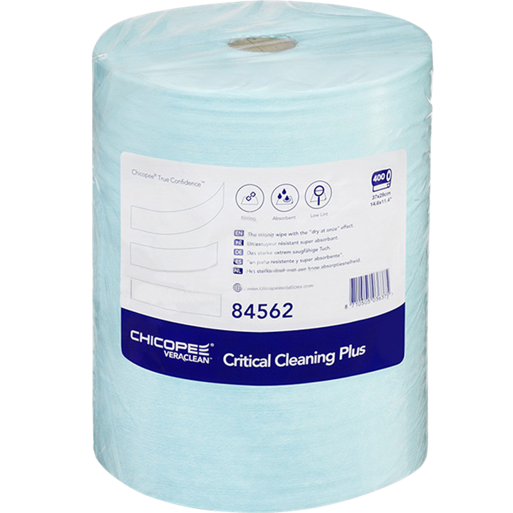 Chicopee 84562 Critical Cleaning Plus Turquoise Wiper Roll (400 Sheets)-Tack Cloths & Wipes-Tool Factory