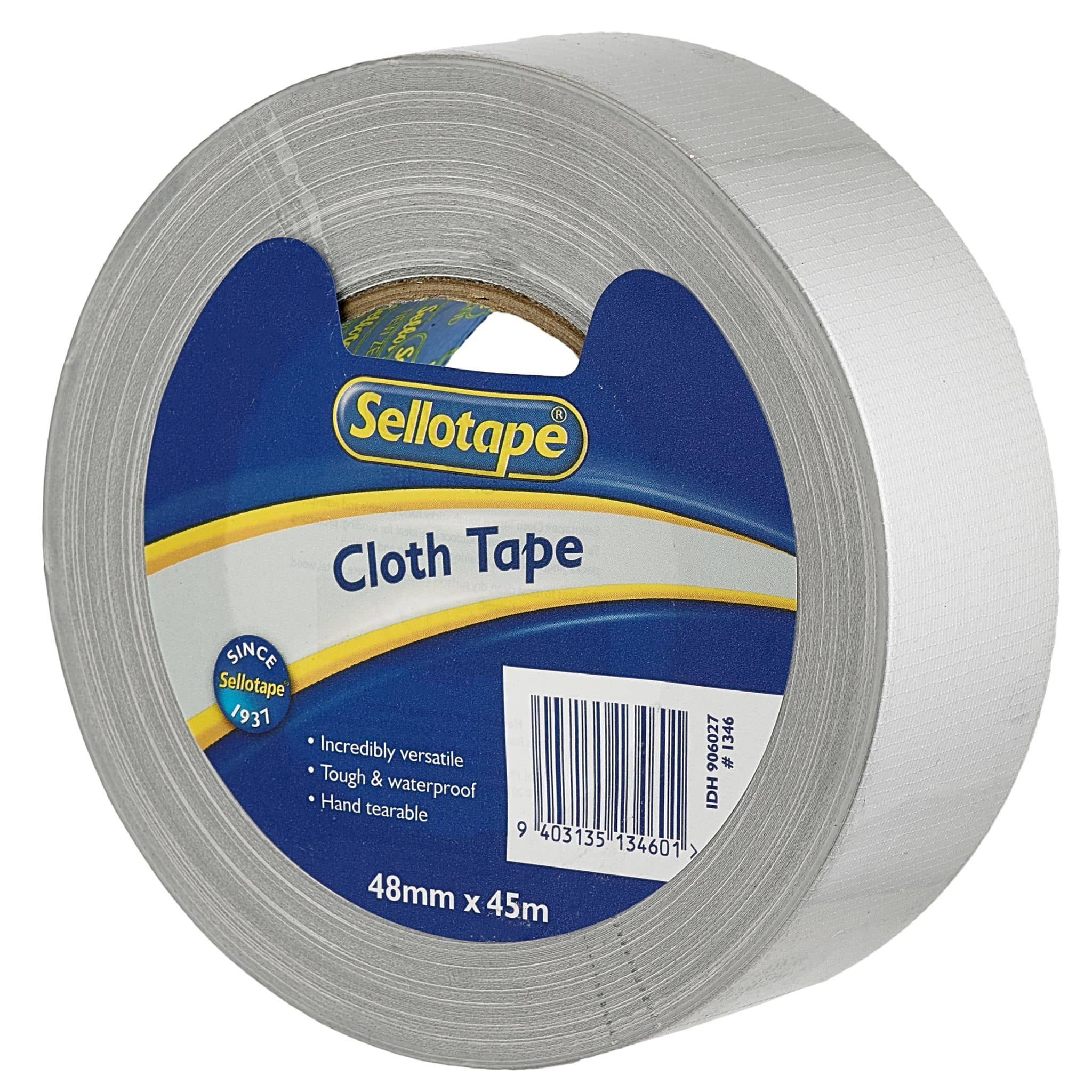 Sellotape 1346 Cloth Tape Silver 48mmx45m