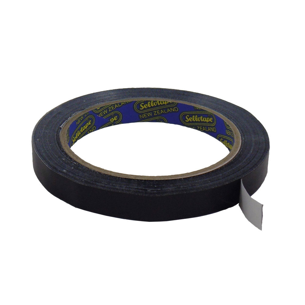 Sellotape 1519 Vinyl Black 12mmx66m