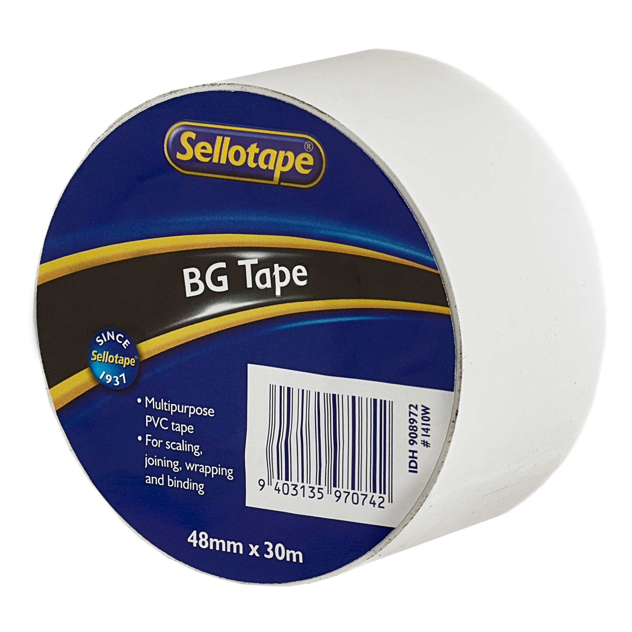 Sellotape 1410W BG Tape White 48mmx30m