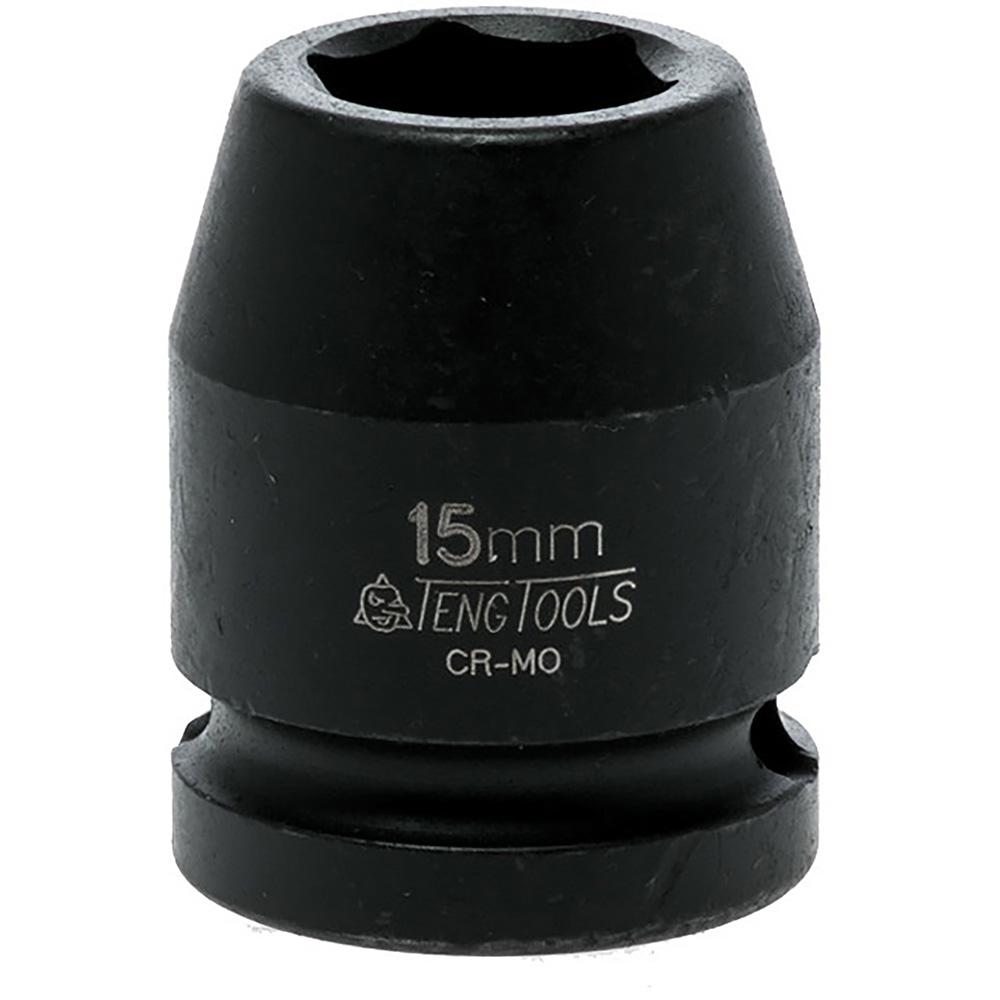 Teng 1/2In Dr. Impact Socket 15Mm Din | Socketry - 1/2 Inch Drive-Hand Tools-Tool Factory
