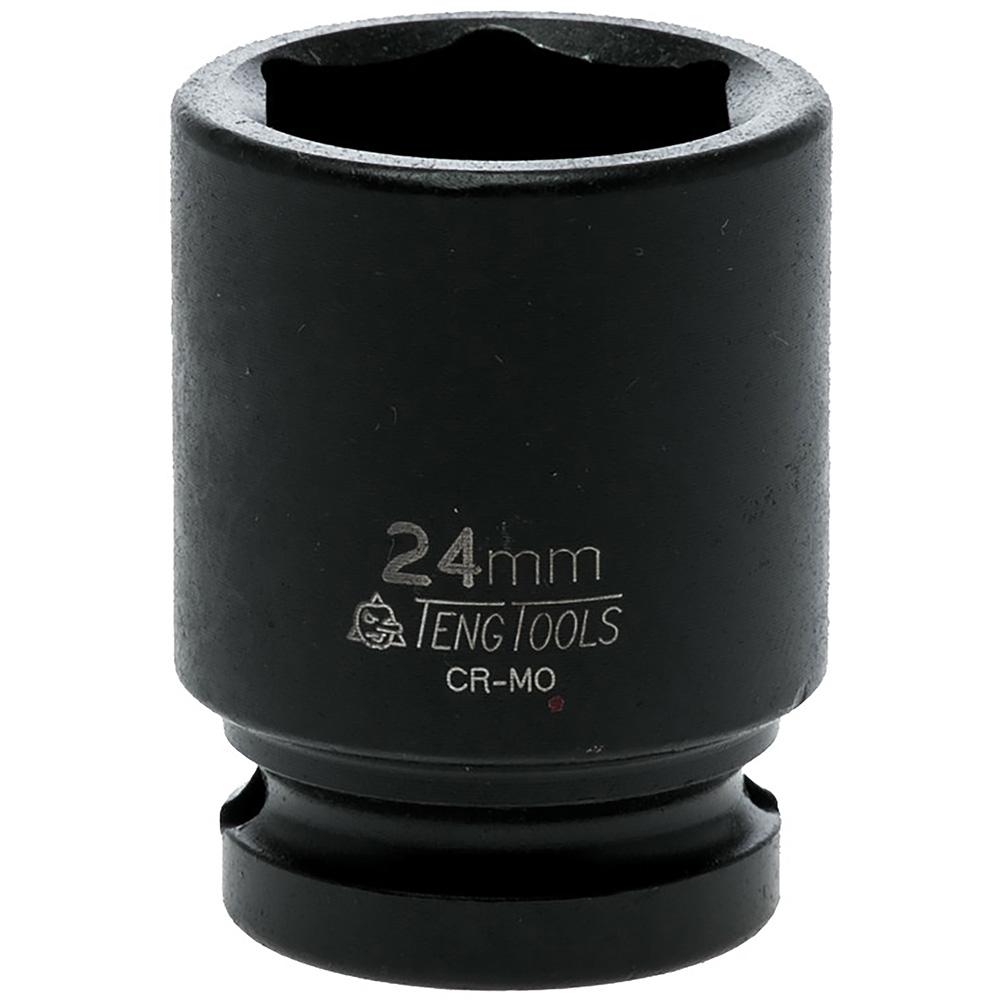 Teng 1/2In Dr. Impact Socket 24Mm Din | Socketry - 1/2 Inch Drive-Hand Tools-Tool Factory