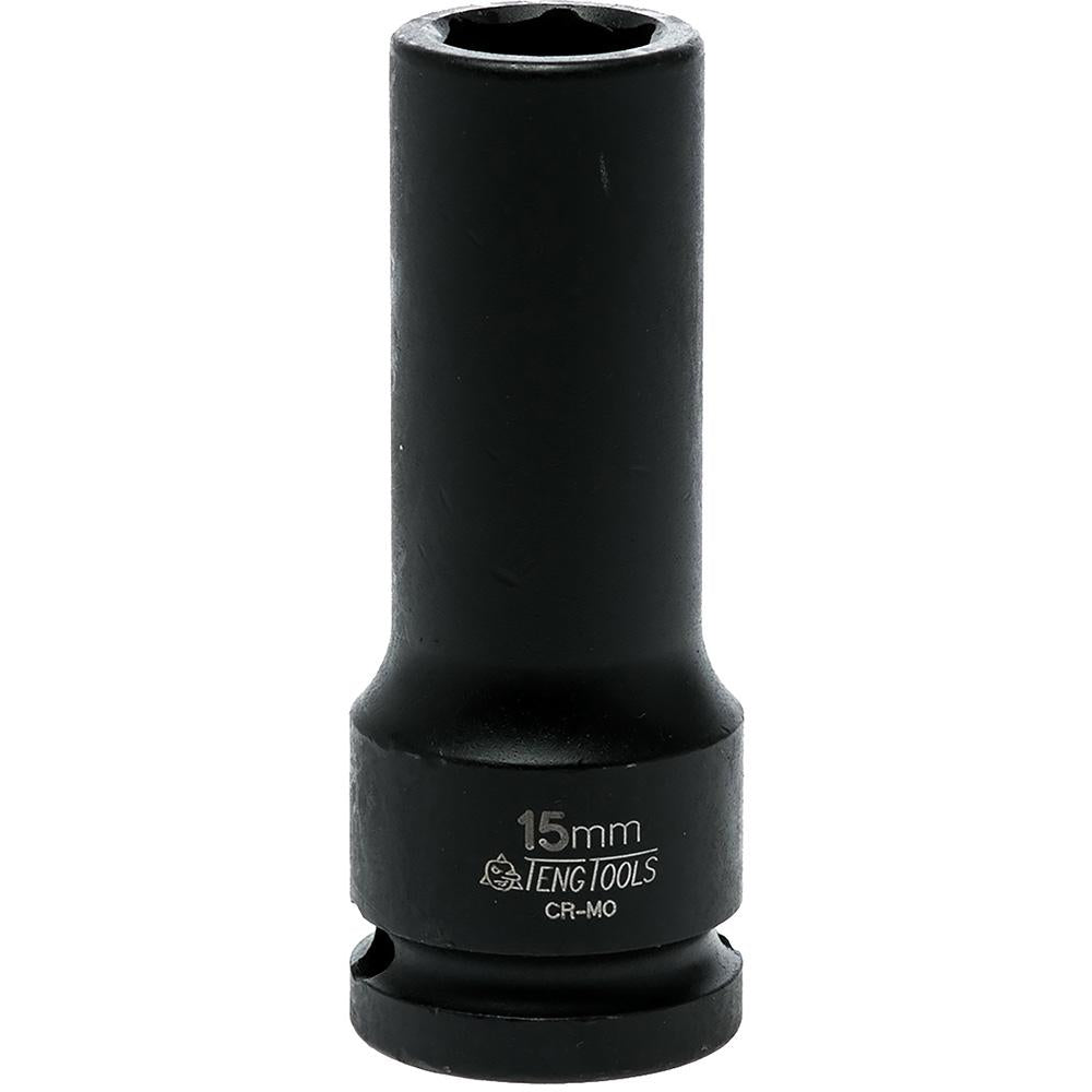 Teng 1/2In Dr. Deep Impact Socket 15Mm Din | Socketry - 1/2 Inch Drive-Hand Tools-Tool Factory