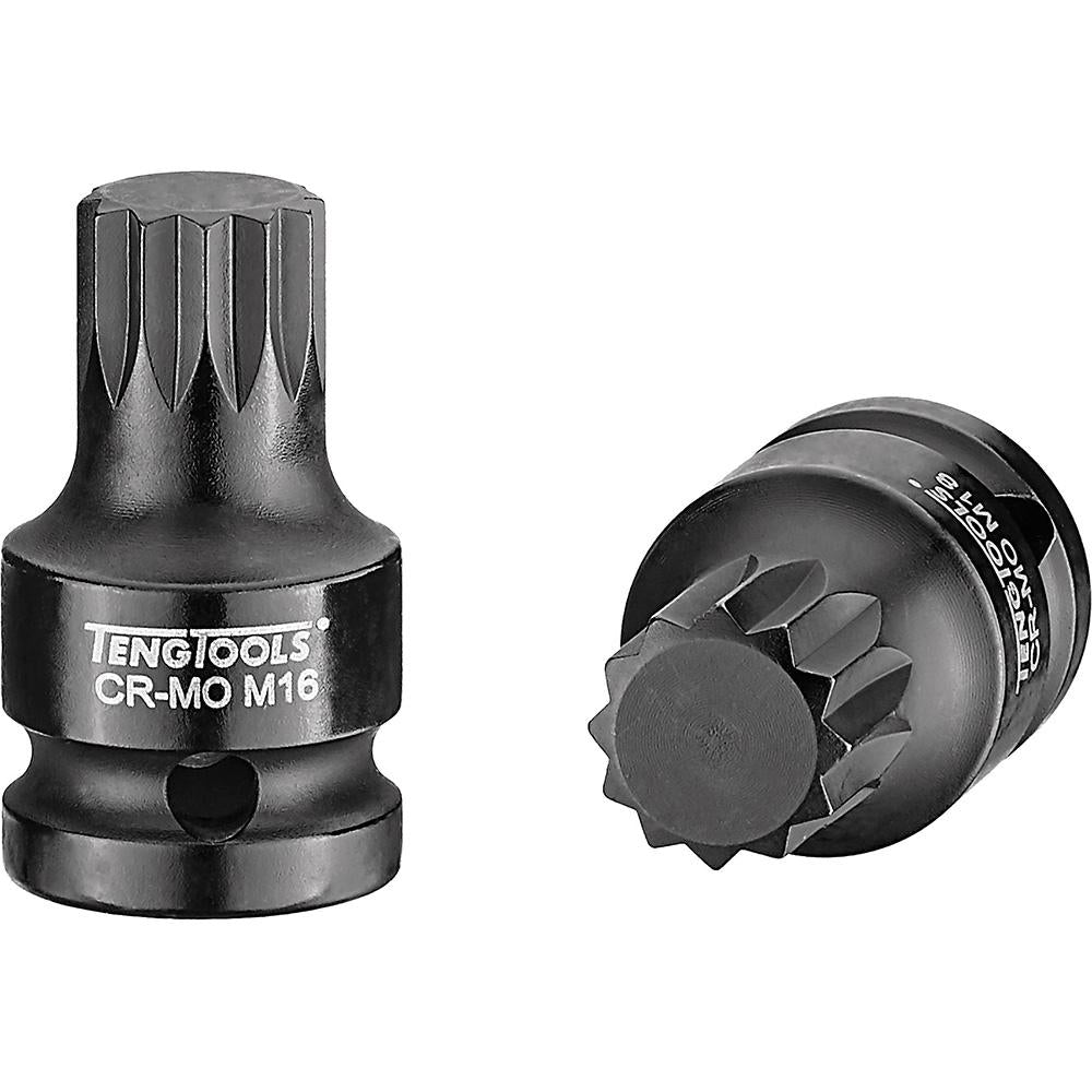 Teng 1/2In Dr. Impact Socket Xzn 16 X 43Mm | Accessories - Spline-Power Tools-Tool Factory