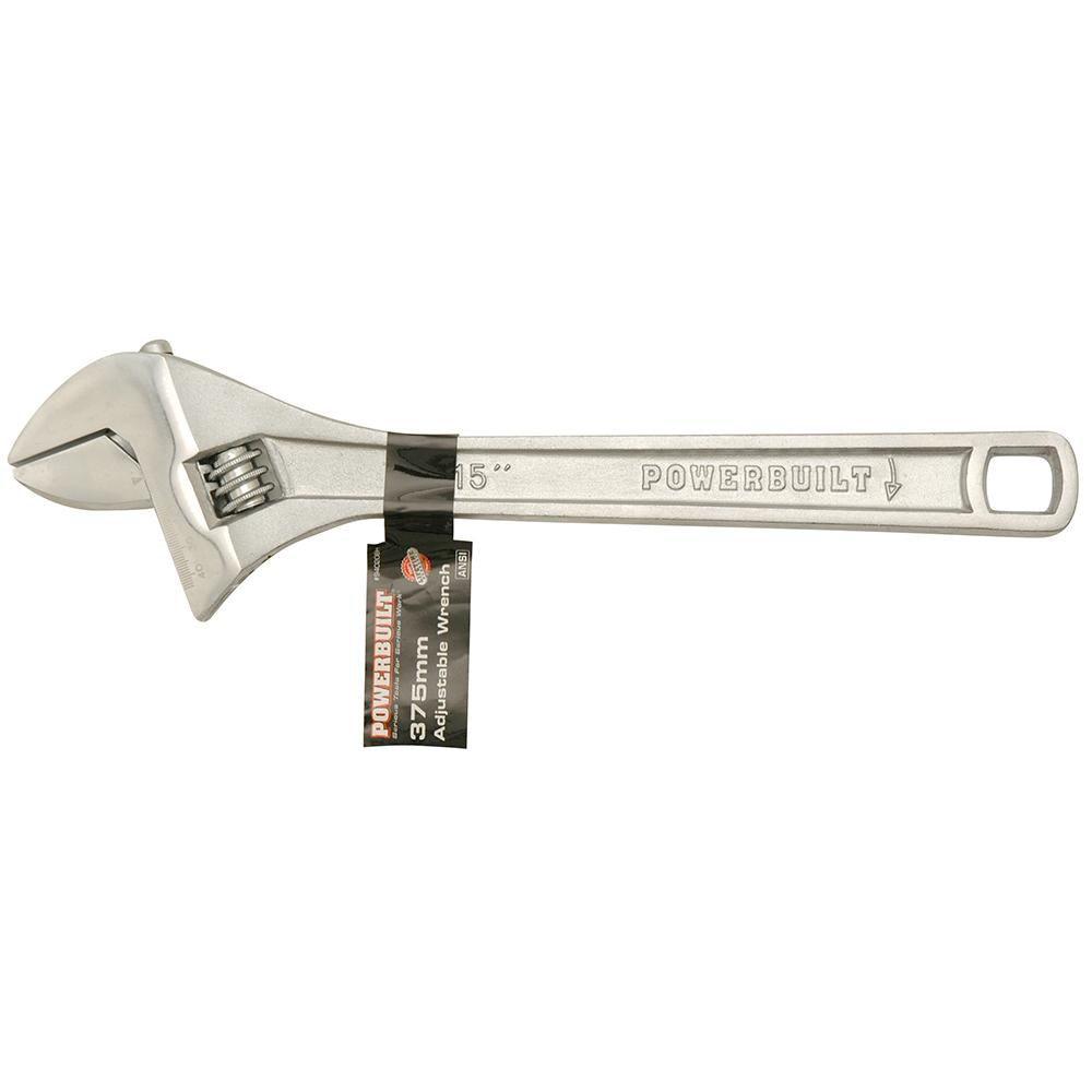 Powerbuilt 380mm/15" Adjustable Wrench