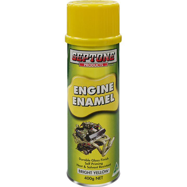 Septone Eng Enam Bright Yellow Aerosol 400G-Paint Products-Tool Factory