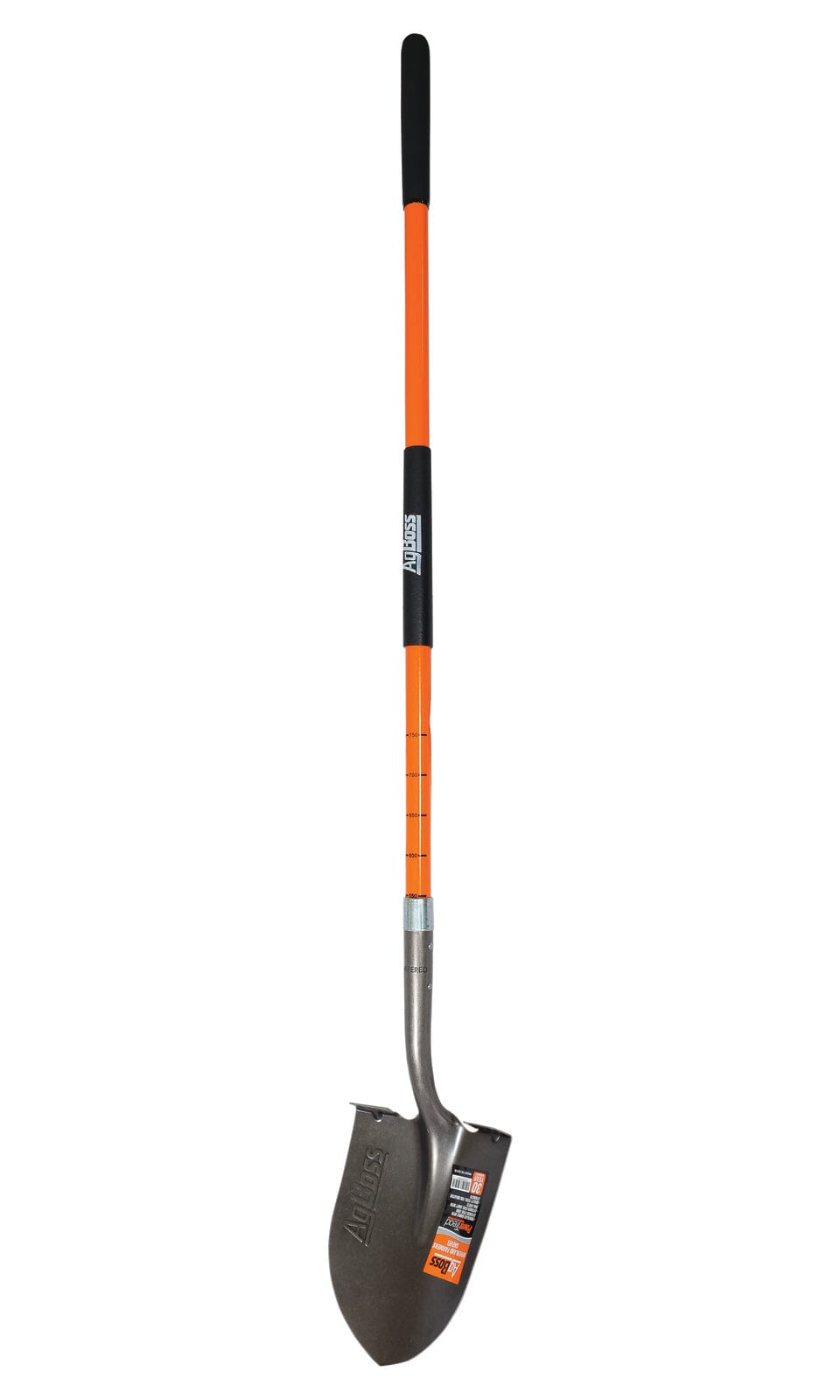 Agboss Round Mouth Shovel with Long Fibreglass Handle 1600mm