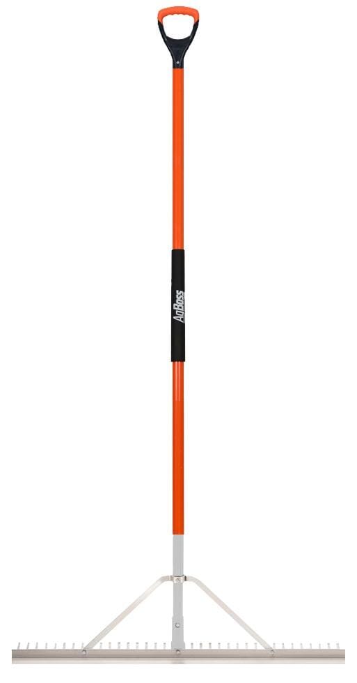 Agboss Landscaping Rake with Long Fibreglass Handle 36T