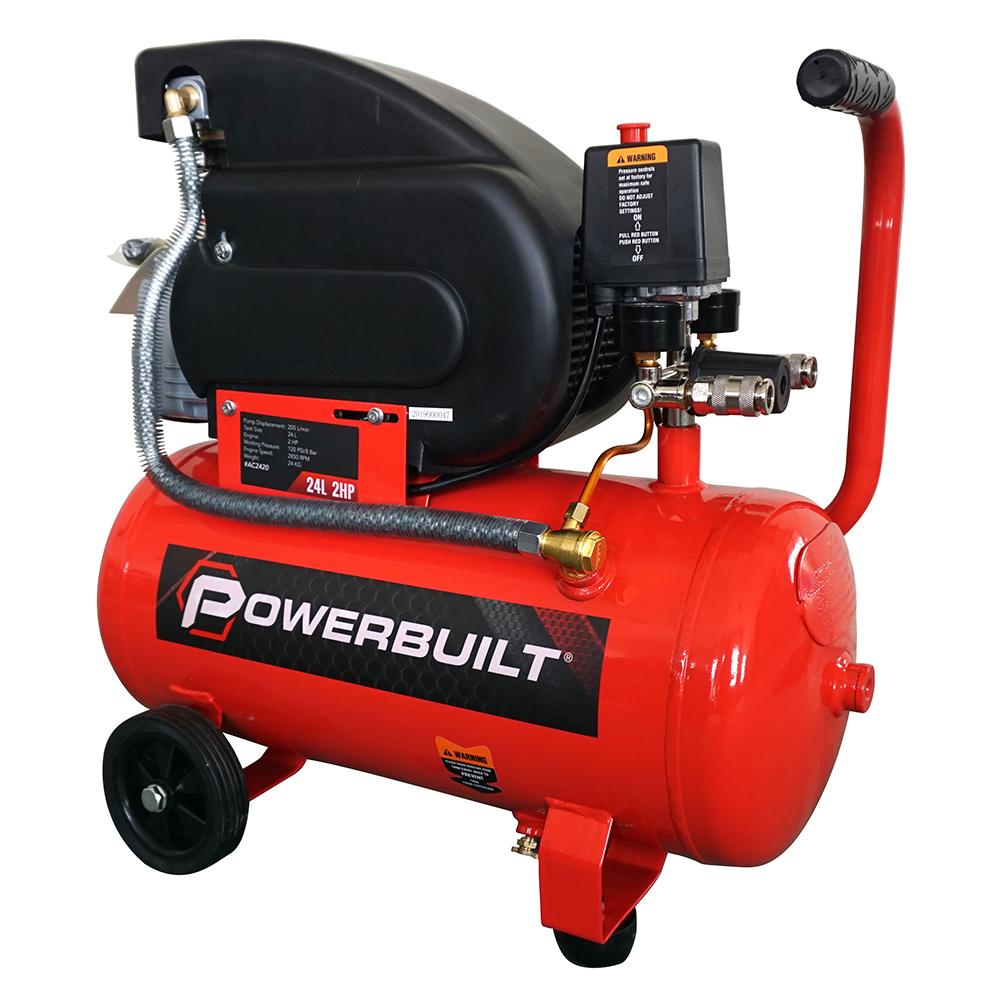 Powerbuilt Air Compressor 24L 2Hp Direct Drive
