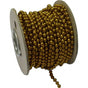 Hipkiss Ball Chain 10m Reel - Polished Brass #8