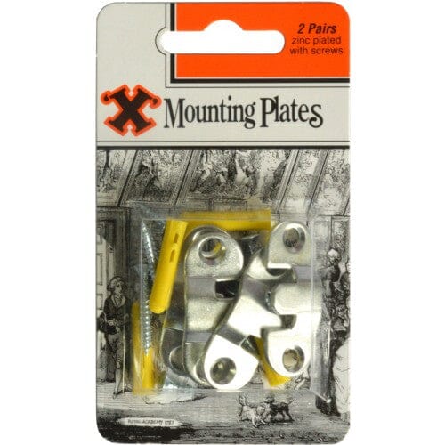 Bayonet X Picture Mounting Plates - 4pce Blister Pack
