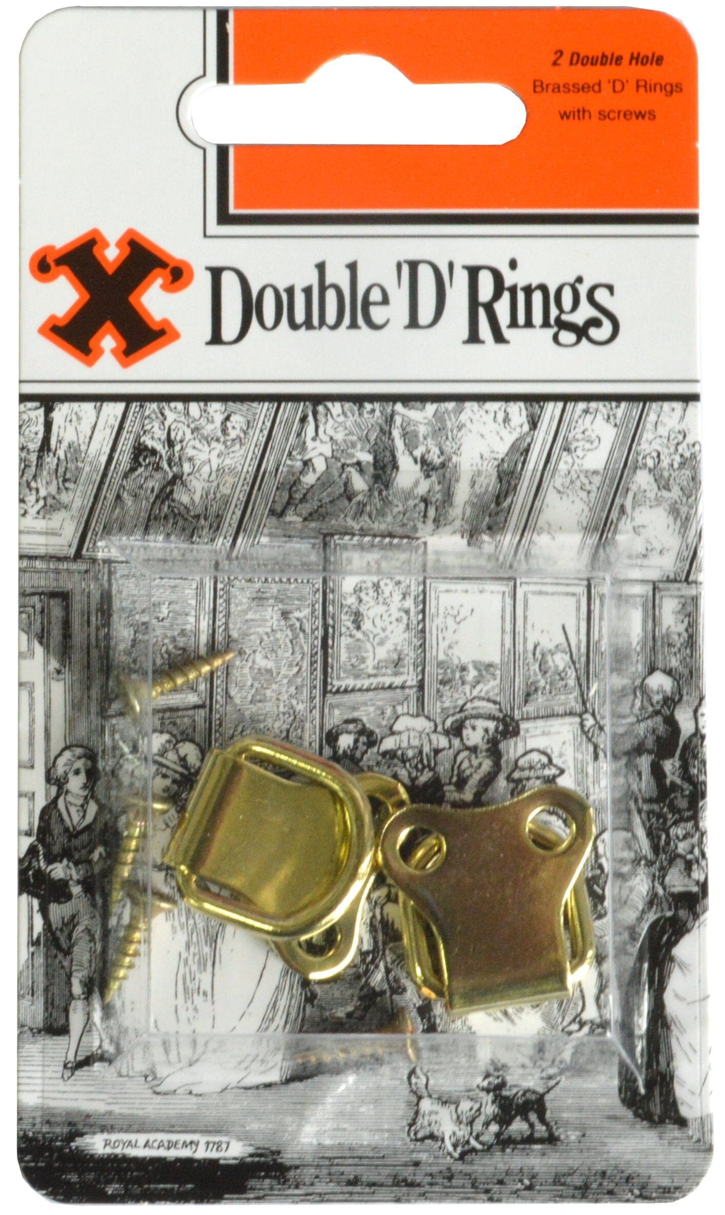 Bayonet X Picture D Rings Brassed - 2pce Blister Pack Double