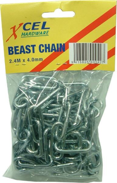 Xcel Beast Chain - Galvanised with Centre Swivel 2.4m x 8g