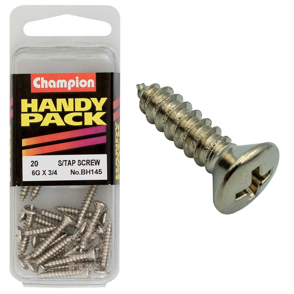 Champion 6G x 3/4in S/Tap - Rsd HD