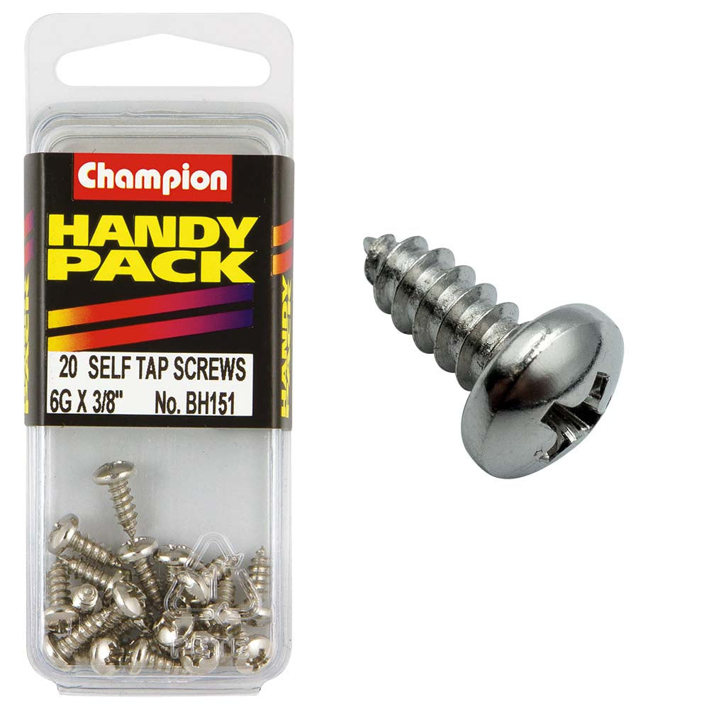 Champion 6G x 3/8in S/Tap Set Screw - Pan HD