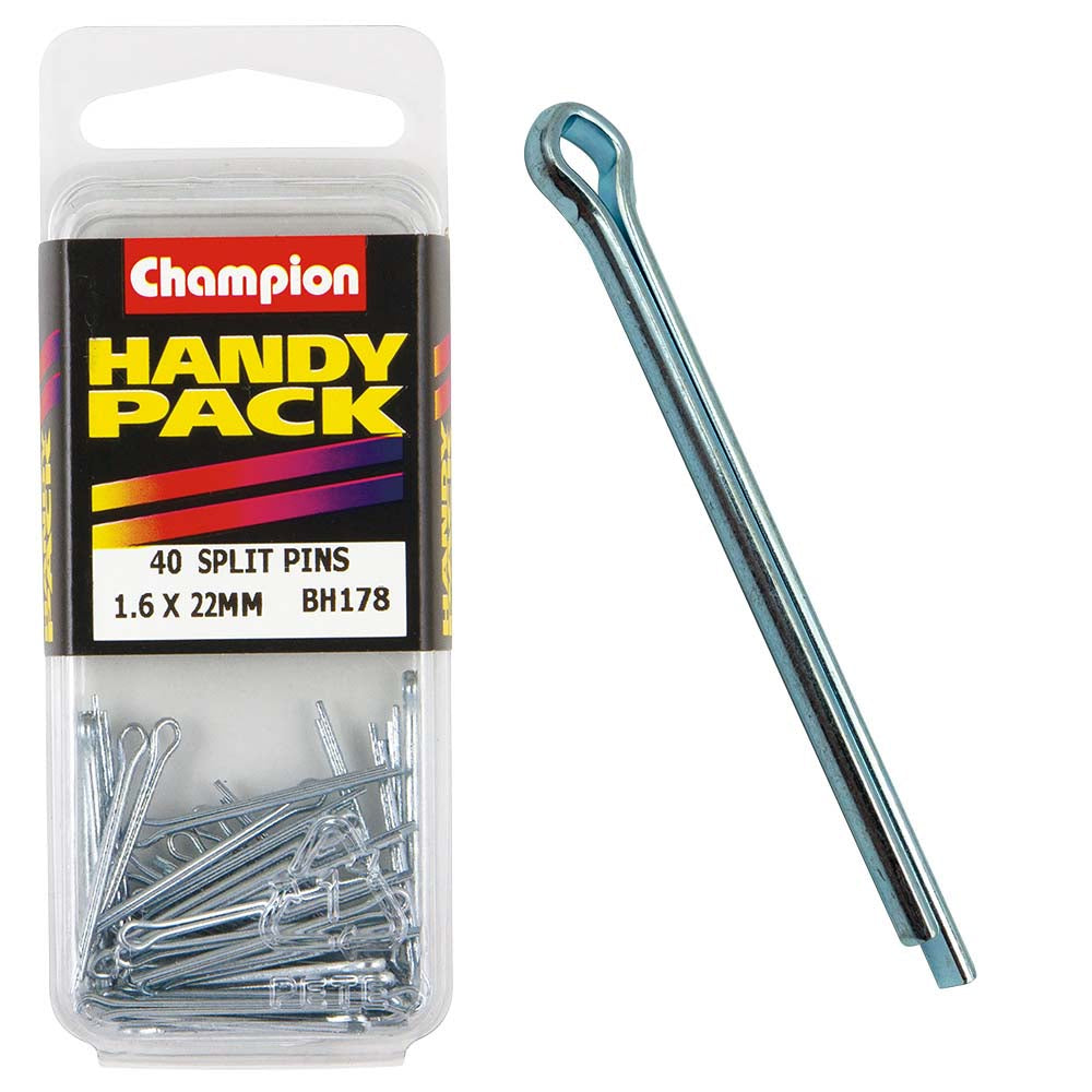 Champion 1.6 x 22mm Split (Cotter) Pin