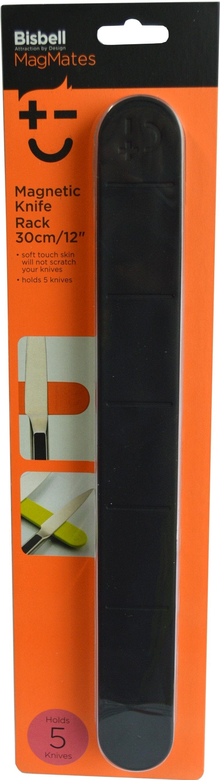 Bisbell Magnetic Knife Rack Softface - Black 300mm
