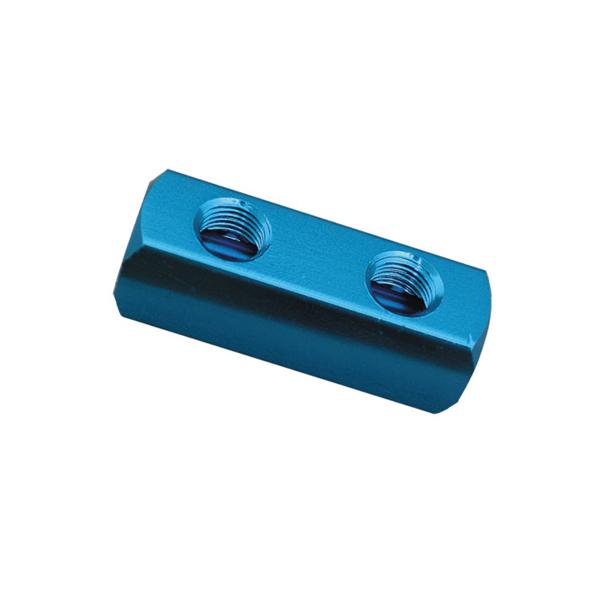 1/4In Universal Air Line 2-Way Manifold Block- Fml | Air Line Accessories - Air Manifolds-Air Tools-Tool Factory