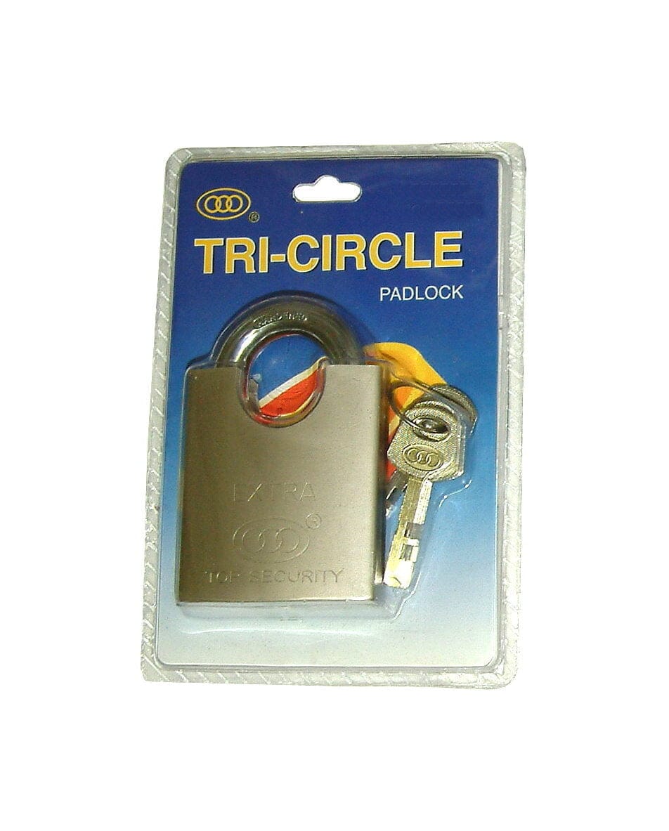 Tri-Circle Padlock - Top Security Stainless Steel #BR501 50mm