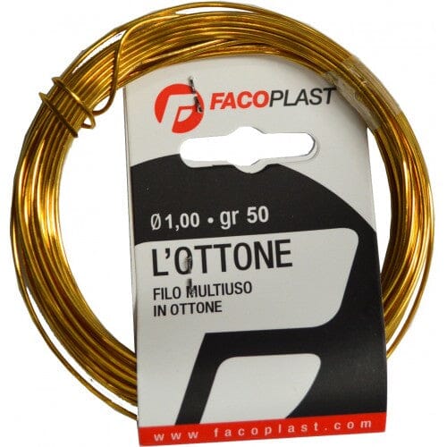 Faco Plast Binding Wire - Brass 50gm (7m) 1.0mm