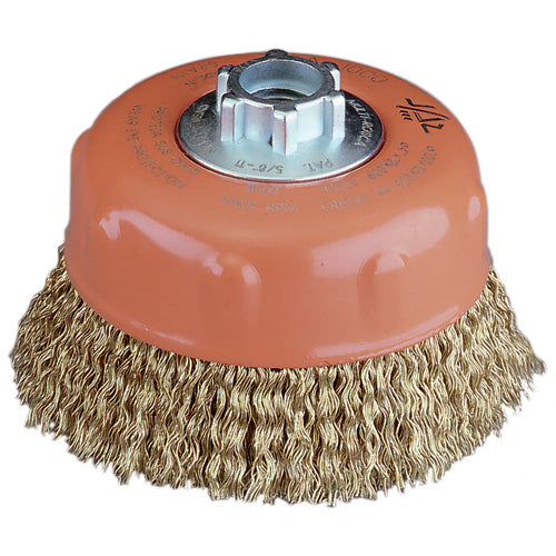 Jaz Cup Brush High Performance 125mm x 30mm x 0.23mm - M14 x 2 - Cable Crimped Wire (BRUC-125H)