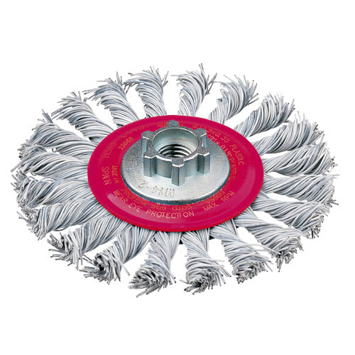 Jaz Wire Wheel High Speed Twist Knot  115mm x 26mm - M14 x 2 - Laminated Wire (BRUH-115L)