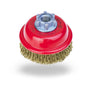 Jaz Cup Brush High Speed 75mm x 22mm x 0.23mm - M14 x 2 - Cable Crimped (BRUH-075)