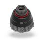 Jaz Cup Brush High Speed Twist Knot 65mm x 20mm x 0.5mm - M10 Multi Fit - Stainless Steel (BRUH-6510S)